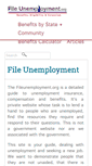 Mobile Screenshot of fileunemployment.org